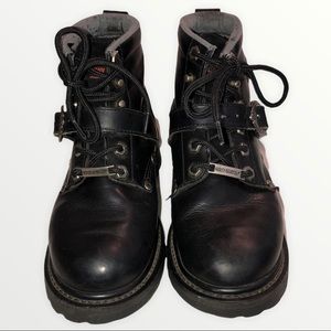 Black Harley-Davidson riding boots. Size 6.5